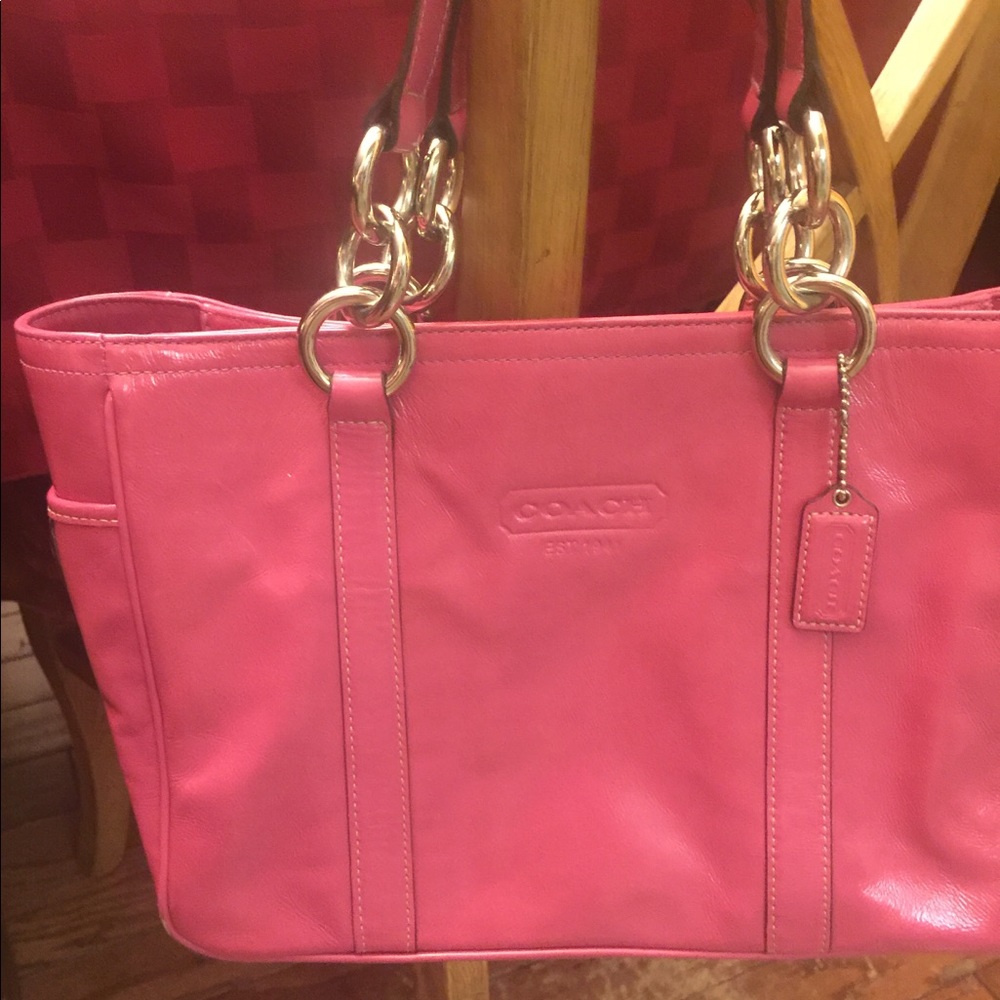Beautiful COACH Pink Patent Leather